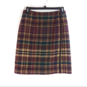 Vintage Talbots Wool Plaid Skirt